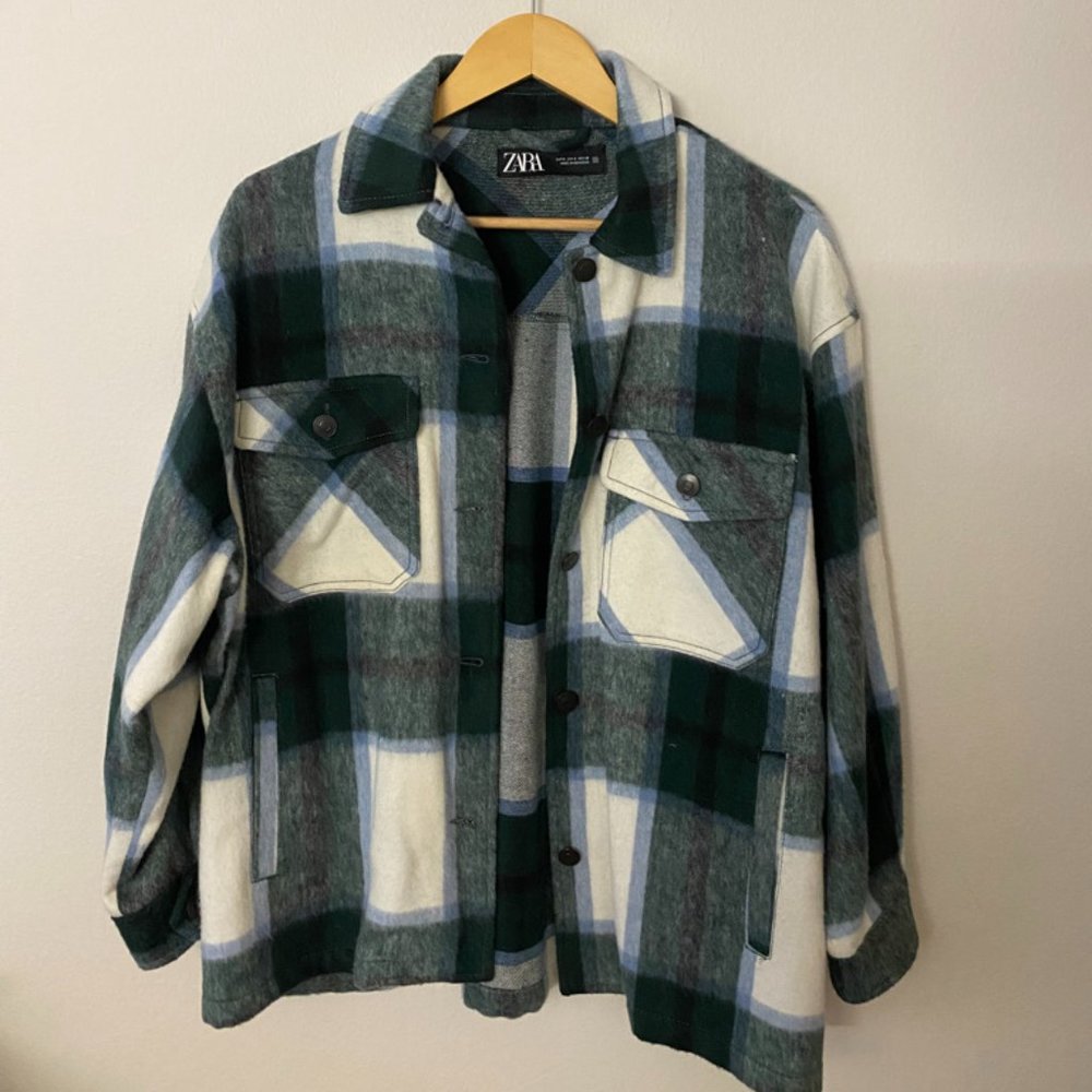 NWOT Zara Plaid Flannel - S